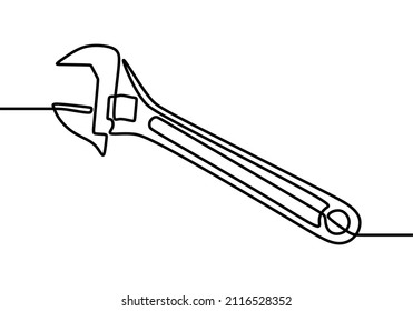 online continuous drawing single line art of mechanical equipment

