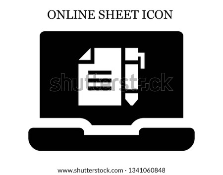 online Contract icon. Editable online Contract icon for web or mobile.