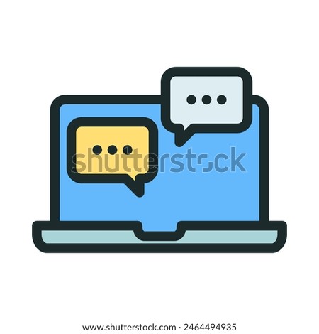 Online conversation icon. Chat icon