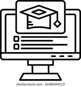 Online Course Filled Style Icon Design