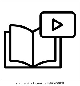 Online Course Icon Element For Design