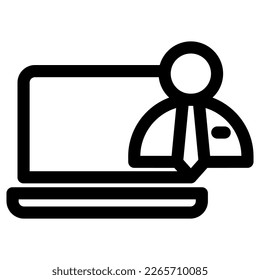 online course icon or logo isolated sign symbol vector illustration - high quality black style vector icons
