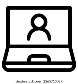 icono de curso en línea o logotipo símbolo de signo aislado ilustración vectorial de alta calidad estilo negro iconos vectoriales
