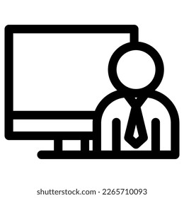 online course icon or logo isolated sign symbol vector illustration - high quality black style vector icons
