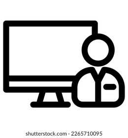 online course icon or logo isolated sign symbol vector illustration - high quality black style vector icons
