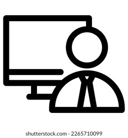 online course icon or logo isolated sign symbol vector illustration - high quality black style vector icons
