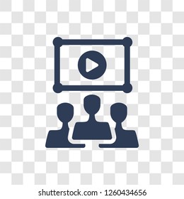 Online course icon. Trendy Online course logo concept on transparent background from E-learning and education collection