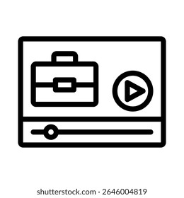 online course icon vector design - high quality outline style