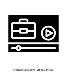 online course icon vector design - high quality glyph style