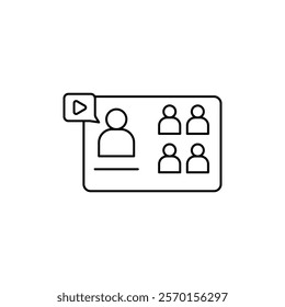Online course icon Vector logo set flat