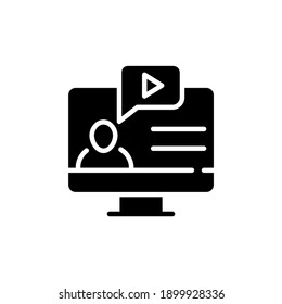 

Icono de Curso en línea en vector. Logotipo