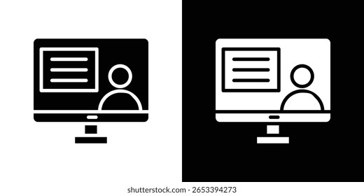 Online course icon Vector scalable graphics