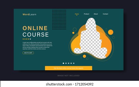 Online Course Landing Page Website Templates. Modern vector illustration concept of web page design for website and mobile website development. Can used for schools, universities, education. vector 10