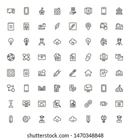 Online course line icon set. Collection of high quality black outline logo for web site design and mobile apps. Vector illustration on a white background
