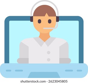 Online course Line vector Icon Design