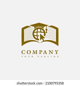 Online course logo design vector, good for online education company