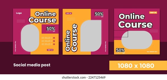 online course social media posts collection