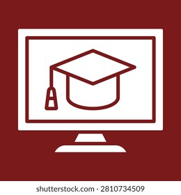 Online Course trendy vector illustration in flat style superb background.eps