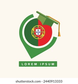 online course vector logo design and unique