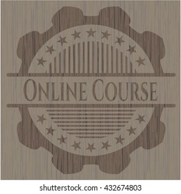 Online Course wood signboards