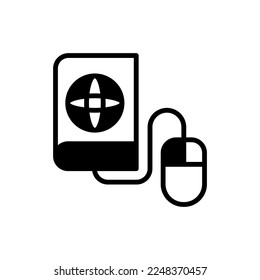 Online-Kurse Symbol in Vektorgrafik. Logotyp