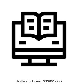 Online-Kurse-Symbol für Ihre Website, Ihr Handy, Ihre Präsentation und Ihr Logo-Design.