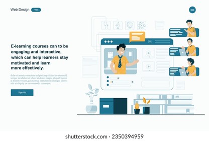 Los cursos en línea ofrecen una variedad de formatos de aprendizaje, incluyendo texto, video, audio y ejercicios interactivos.vector.