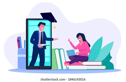 online courses, online tutorials, distance learning