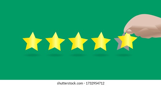 Online Customer Review or Testimonial concept vector.