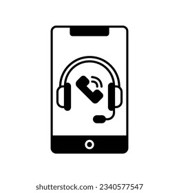 Online customer support Glyph Vector Icon that can easily edit or modify

