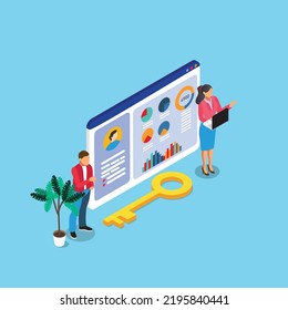 Online CV to apply for a job isometric 3d vector illustration concept for banner, website, illustration, landing page, flyer, etc.