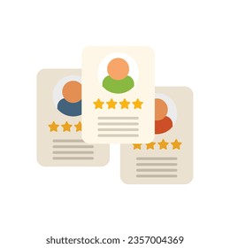 Online cv data icon flat vector. Internet hire. Job search isolated