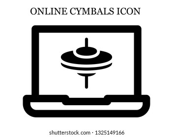 online Cymbals icon. Editable online Cymbals icon for web or mobile.