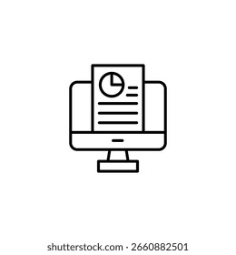 Online Data Analysis On Computer Display With Graphical Report Elements