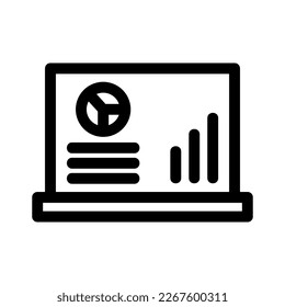 online data analytics icon or logo isolated sign symbol vector illustration - high quality black style vector icons
