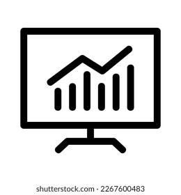online data analytics icon or logo isolated sign symbol vector illustration - high quality black style vector icons
