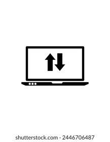 online data transfer icon, vector best flat icon.