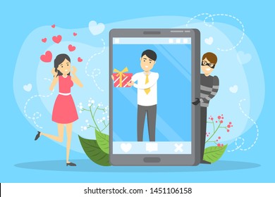 Bilder av manliga online dating scammers