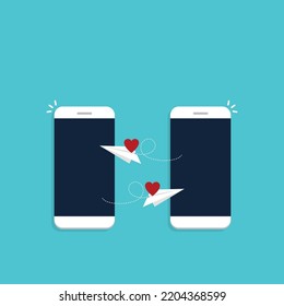 Aplicación de citas en línea. Ilustración del vector