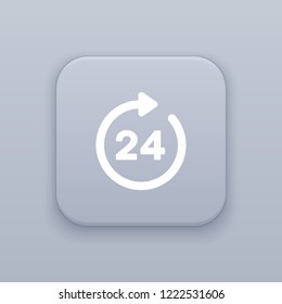 Online, Day button, best vector on a gray background