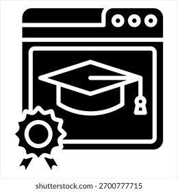 Ilustração Online do Vetor de Ícone de Glifo de Grau