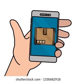 online delivery cartoon