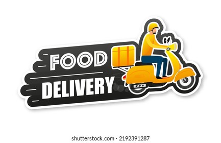 Online delivery. Courier service delivery. Fast money. Map tracking, scooter. Vector illustration.