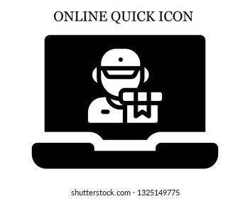 online Delivery icon. Editable online Delivery icon for web or mobile.