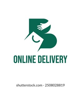 online delivery minimalist logo design