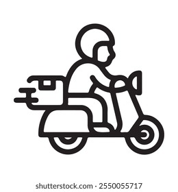 Online Delivery Order Icon Design