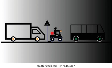 Online delivery, online order tracking, delivery, logistic, transport vector icons, simple design.