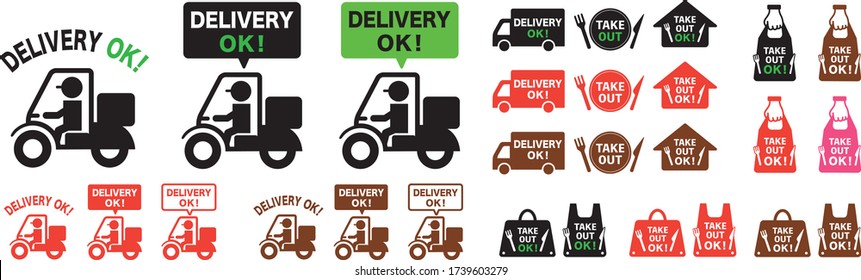 Online delivery service concept, online order tracking, delivery home and office and take away. 