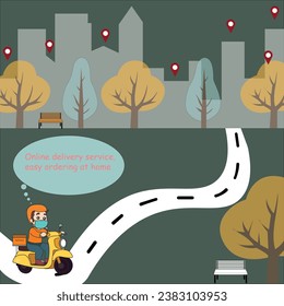Online delivery service, easy ordering at home