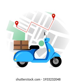 Online delivery service , online order tracking, delivery home and office. Scooter delivery. Shipping.